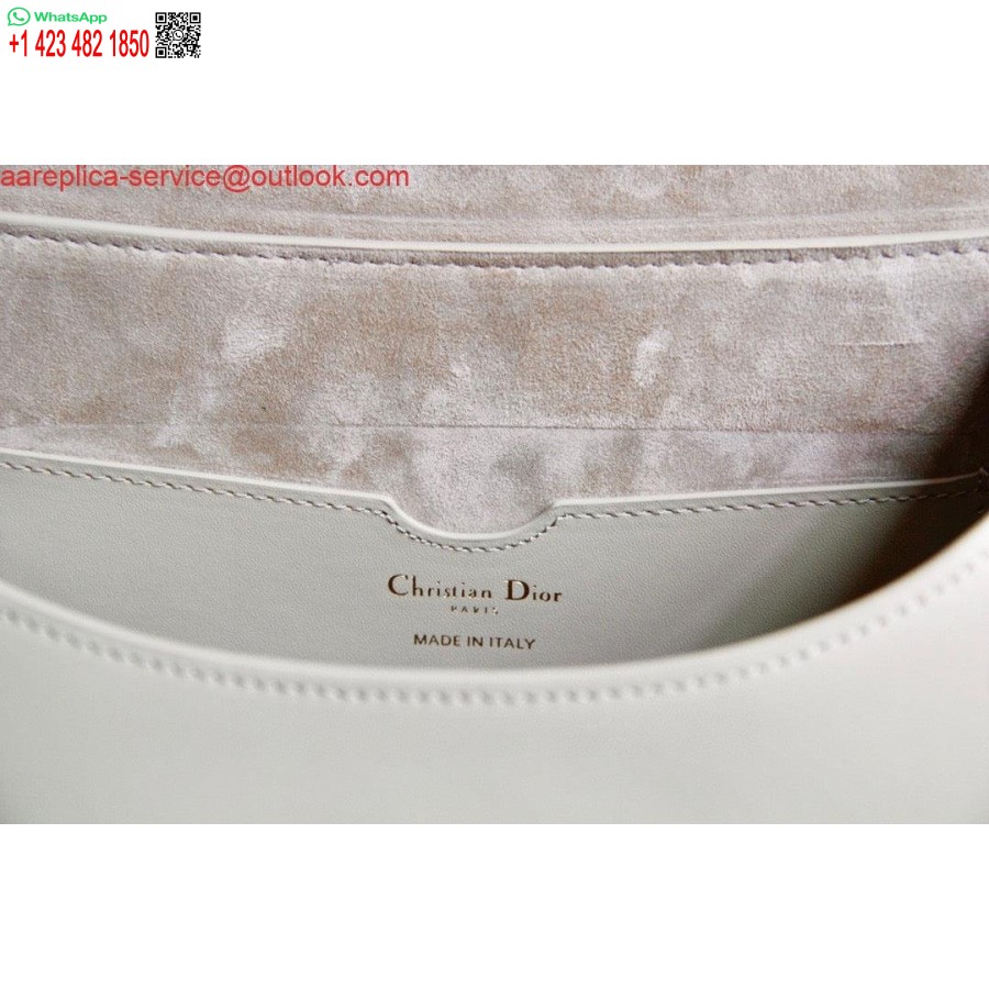 ماکت Dior M9320 کیف بزرگ بابی جعبه بژ پوست گوساله با بند مورب آبی