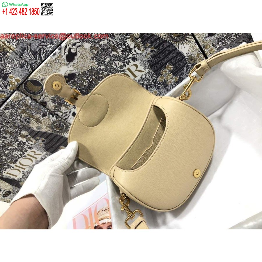 نسخة طبق الأصل من ديور M9319 حقيبة ديور بوبي متوسطة الحجم مصنوعة من جلد العجل