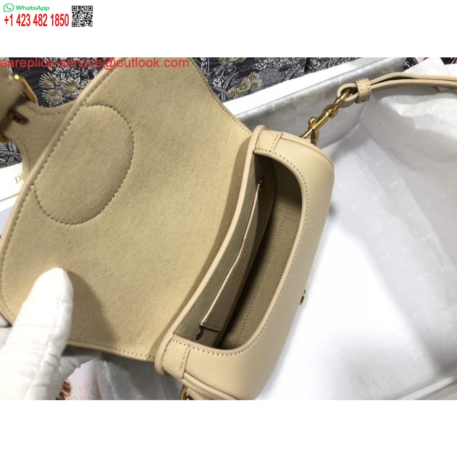 نسخة طبق الأصل من ديور M9319 حقيبة ديور بوبي متوسطة الحجم مصنوعة من جلد العجل