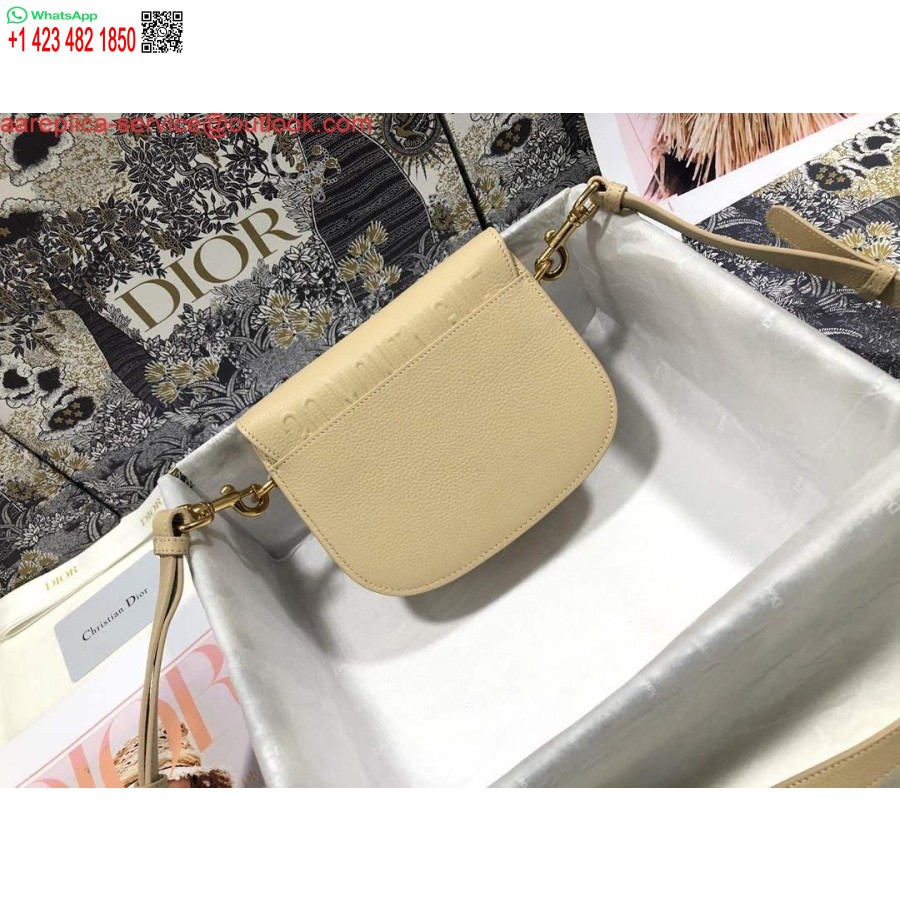 Réplique Dior M9319 Sac Dior Moyen Bobby Cuir De Veau Box Abricot