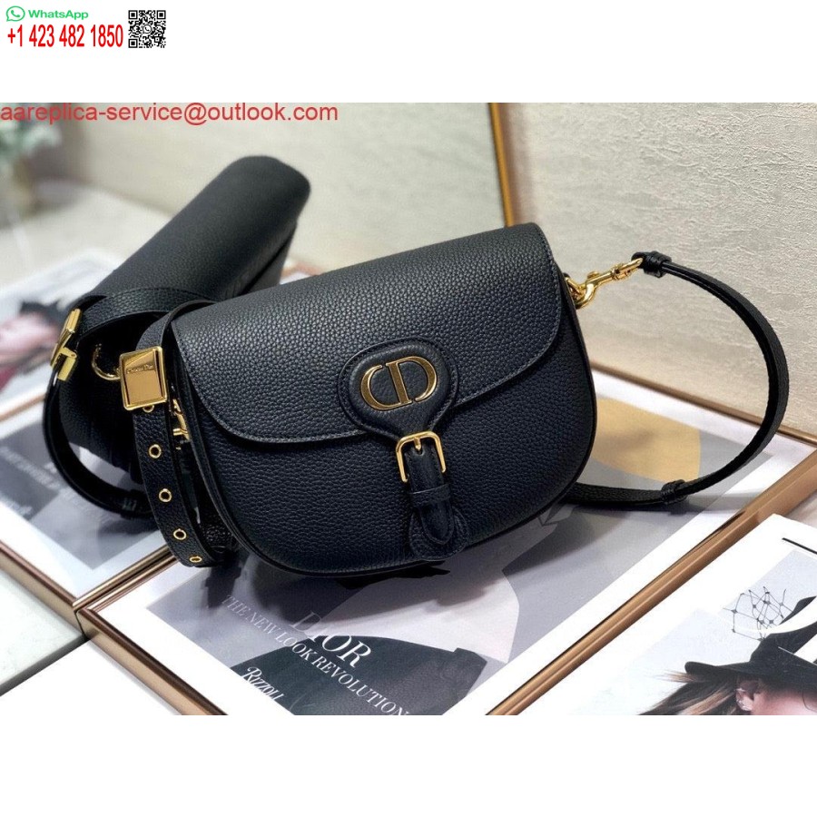 Réplique Dior M9319 Sac Bobby Moyen Cuir De Veau Grainé Noir
