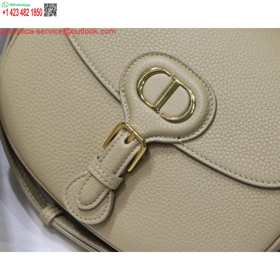 Replica Dior M9319 Vidutinis Bobby Bag Smėlio Spalvos Grūdėtas Blauzdos Oda