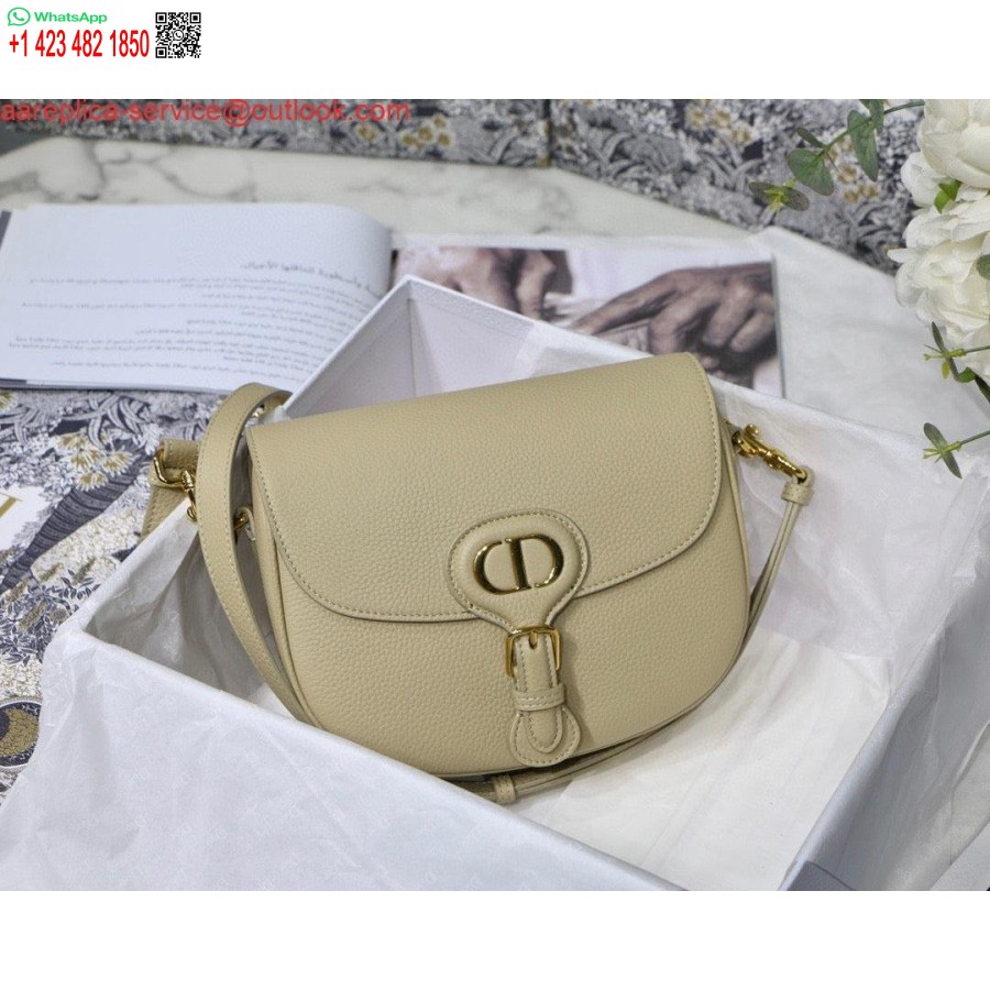 Réplique Dior M9319 Sac Bobby Moyen Cuir De Veau Grainé Beige