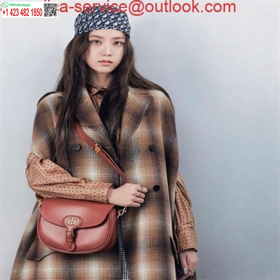 نسخة طبق الأصل من ديور M9317 ديور بوبي حقيبة كروس صغيرة 9268 رمادية