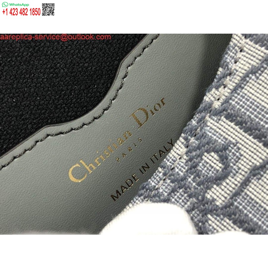 ρεπλίκα Dior M9317 Dior Bobby μεσαίο χιαστί τσάντα λοξό ζακάρ ανοιχτό πράσινο