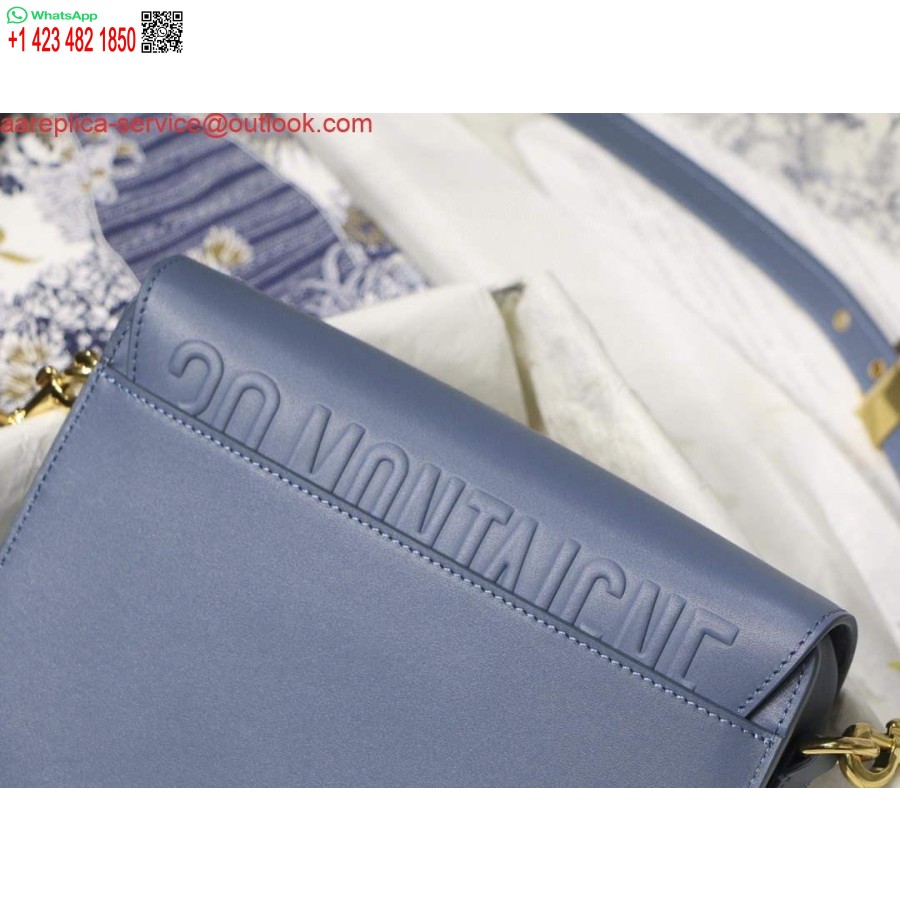 Replica Dior M9317 Crossbody Small Dior Bobby Bag Lake Blue Box Veršio Oda