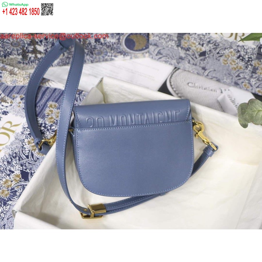Replica Dior M9317 Crossbody Small Dior Bobby Bag Lake Blue Box Veršio Oda
