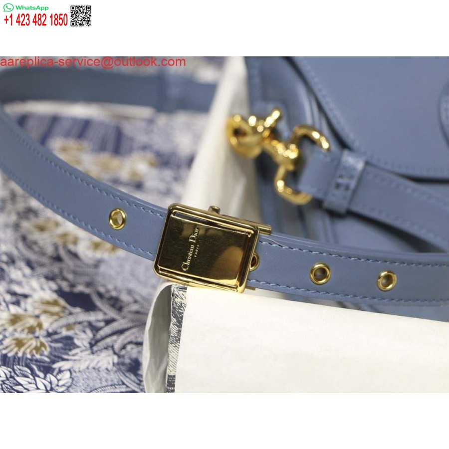 Replica Dior M9317 Crossbody Small Dior Bobby Bag Lake Blue Box Veršio Oda