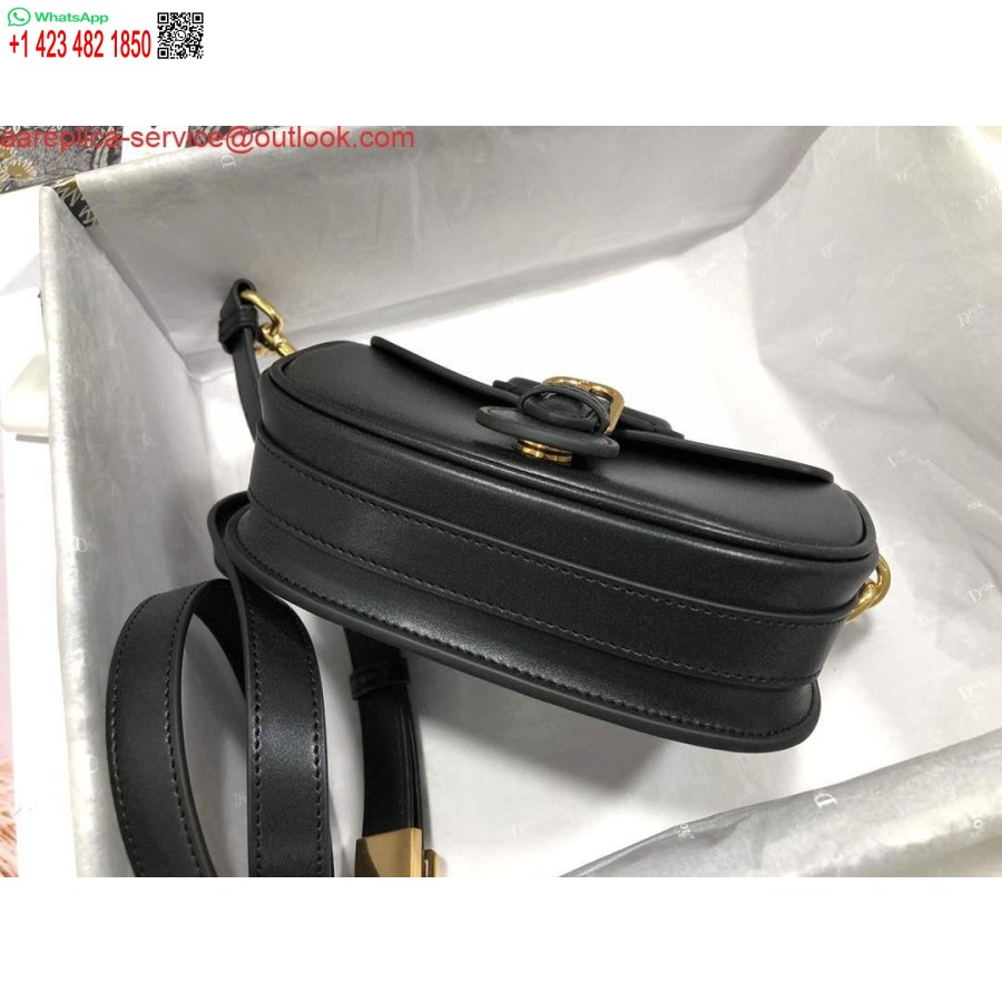 Replica Dior M9317 Tracolla Piccola Borsa Dior Bobby Scatola Nera In Pelle Di Vitello