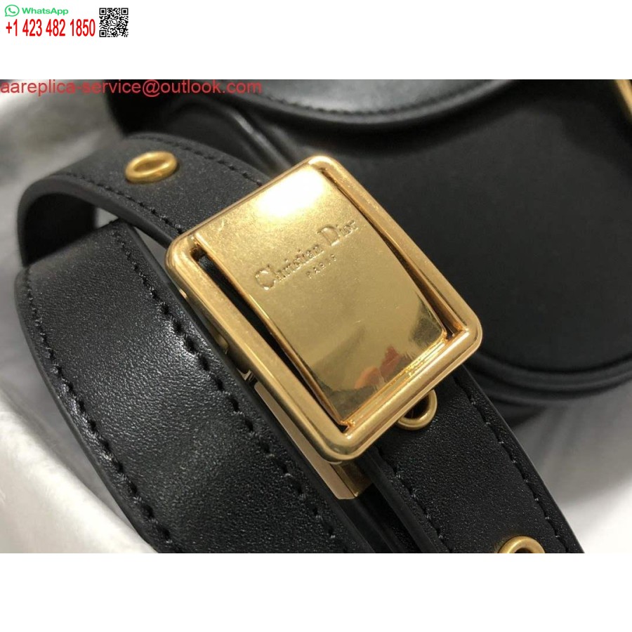 Replica Dior M9317 Tracolla Piccola Borsa Dior Bobby Scatola Nera In Pelle Di Vitello