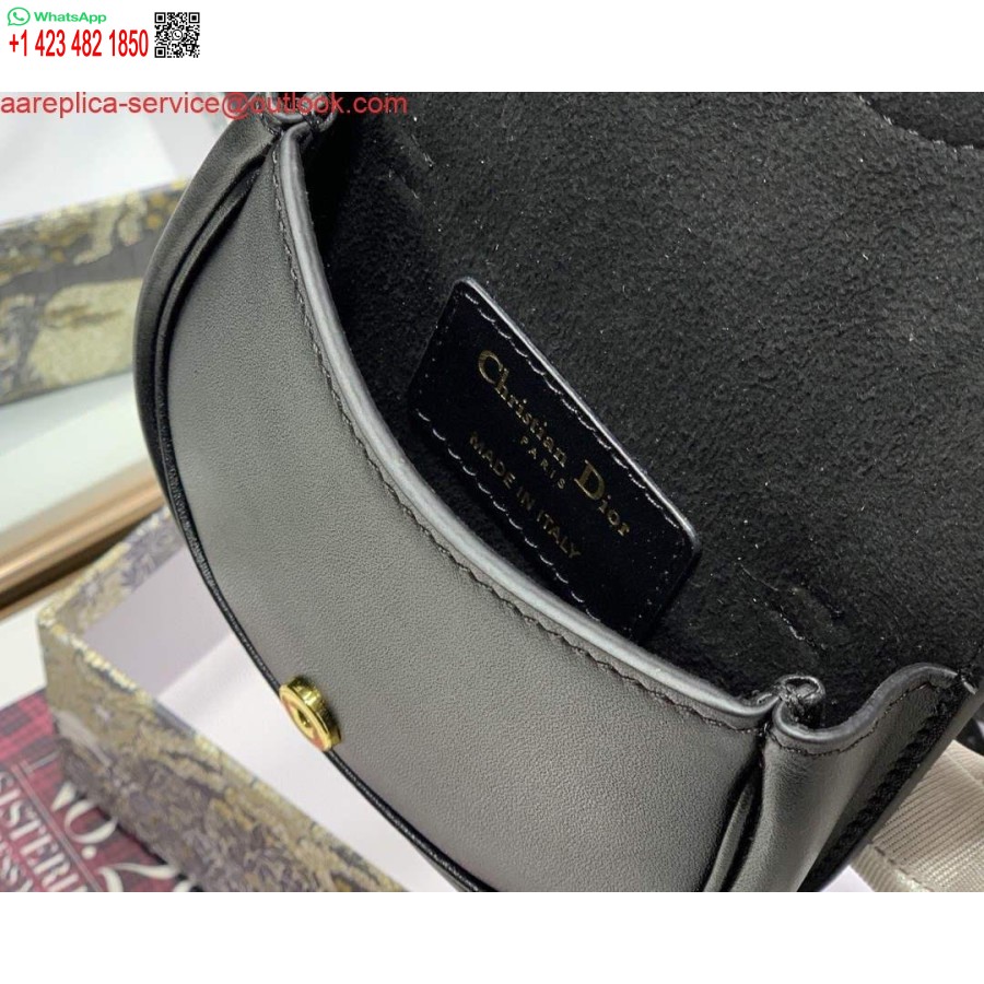 Replica Dior M2278 Mini Borsa Bobby Scatola Nera In Pelle Di Vitello