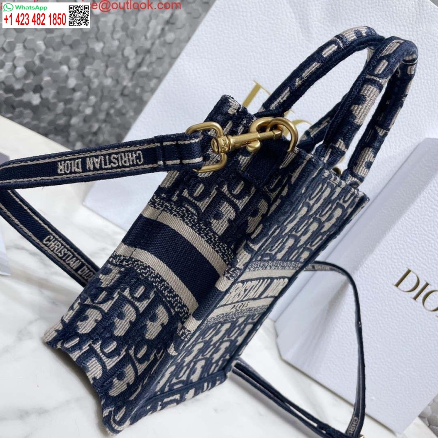Replika Dior S5555 Mini Dior Torba Na Telefon Torba Na Telefon Niebieski Dior Ukośny Haft