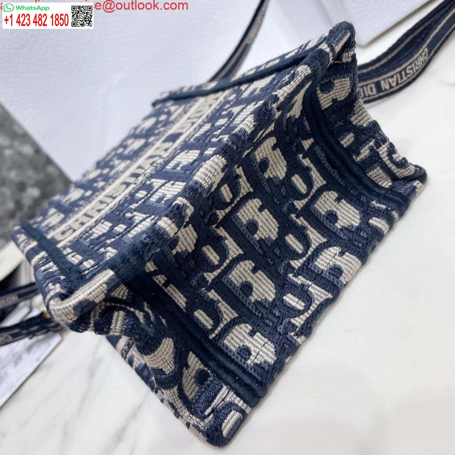 Replika Dior S5555 Mini Dior Torba Na Telefon Torba Na Telefon Niebieski Dior Ukośny Haft