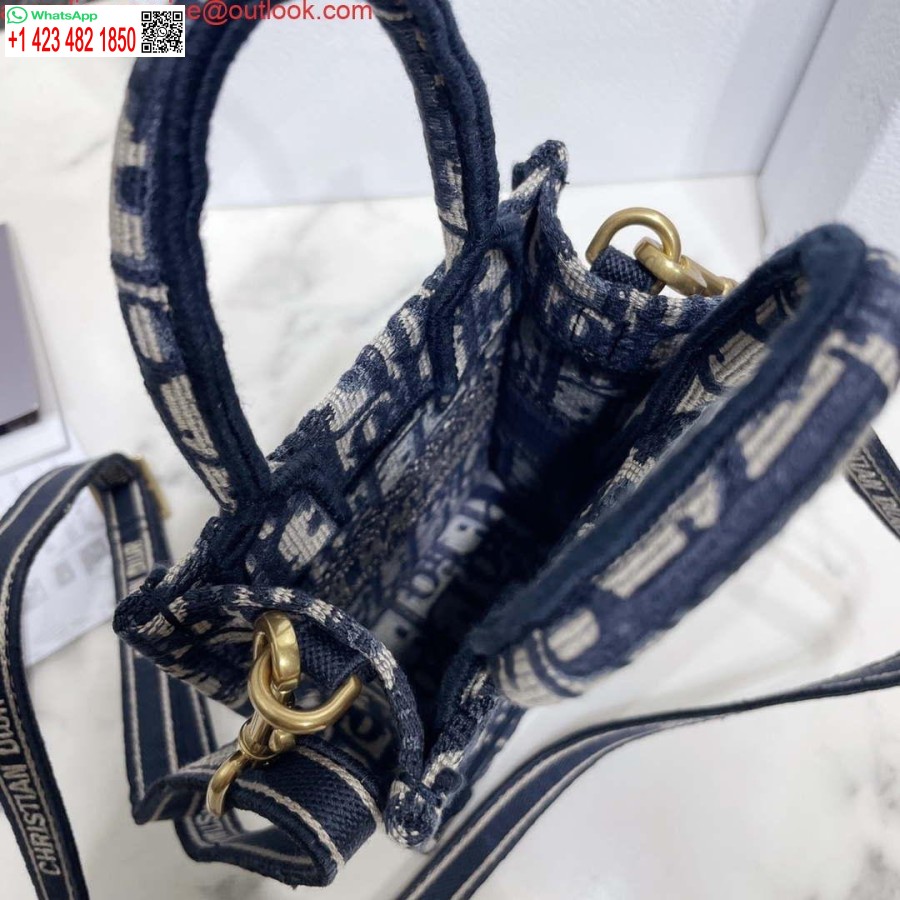 Replika Dior S5555 Mini Dior Torba Na Telefon Torba Na Telefon Niebieski Dior Ukośny Haft