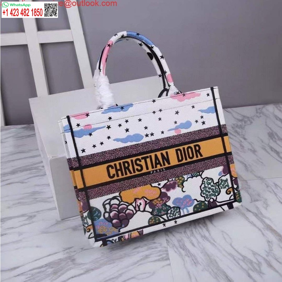 Replica Dior Vidutinė Knyga, Latte Dior Ciel De Rêve Siuvinėjimas M1296