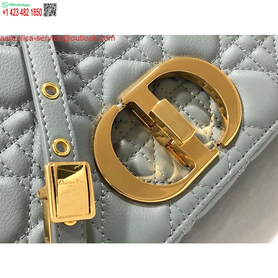 Replika Dior M9243 Didelis Karoso Krepšys Blauzdos Pilkos Spalvos