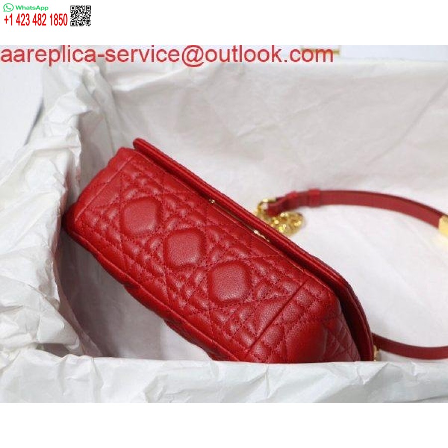 Réplica Dior M9241 Dior Pequeño Bolso Dior Caro Rojo