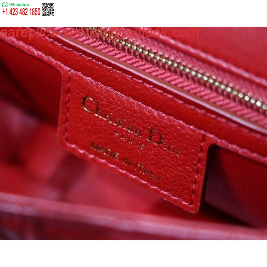 Réplica Dior M9241 Dior Pequeño Bolso Dior Caro Rojo
