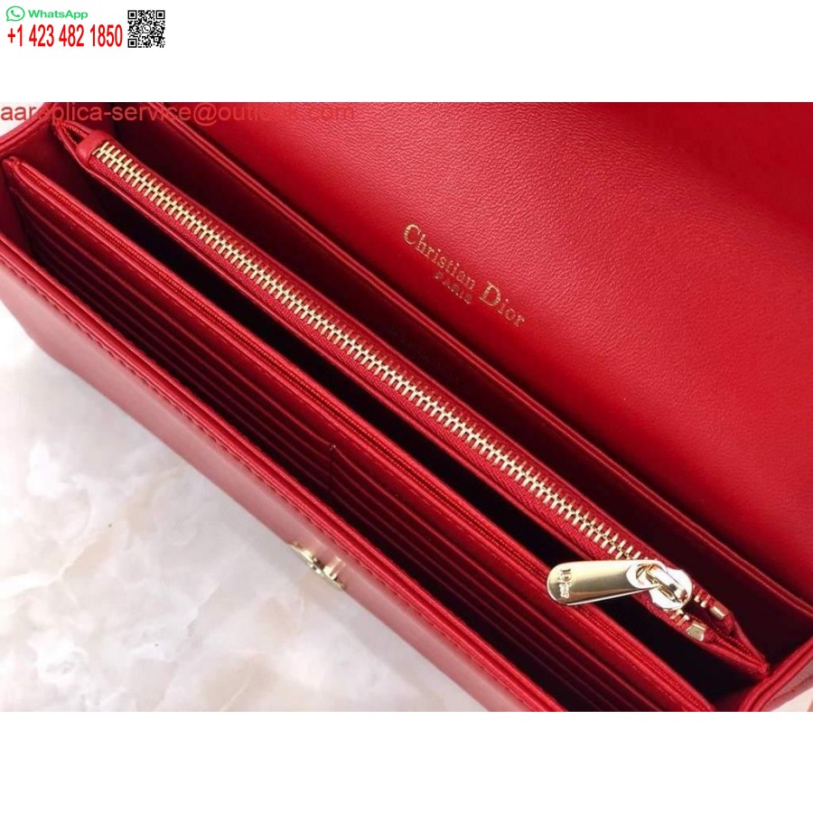 Replica Dior S0204 Lady Dior Maišelis Ultramatinis Cannage Blauzdos Raudonas