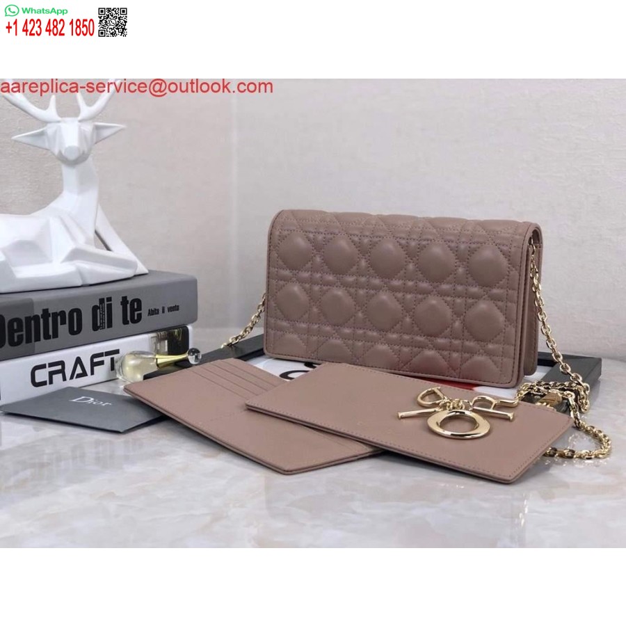 Replica Dior S0204 Lady Dior Maišelis Ultramatinis Cannage Blauzdos šviesiai Rožinis