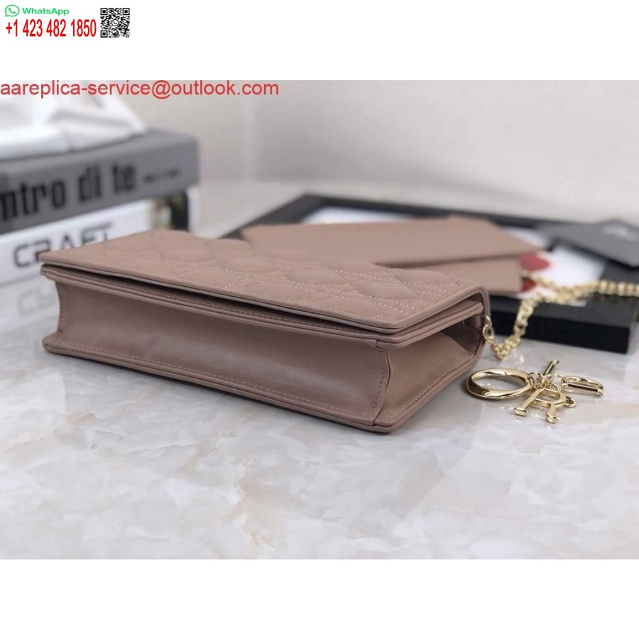 Replica Dior S0204 Lady Dior Maišelis Ultramatinis Cannage Blauzdos šviesiai Rožinis