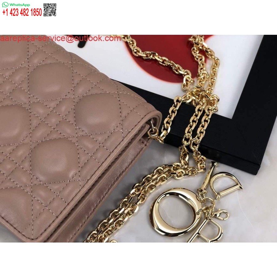 Replica Dior S0204 Lady Dior Maišelis Ultramatinis Cannage Blauzdos šviesiai Rožinis