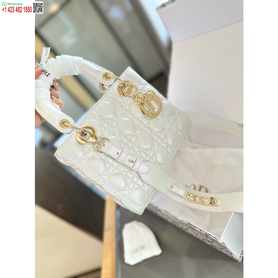 Nauja Atvykusi Dior Princesė Anna Krepšys Balta Rankinė