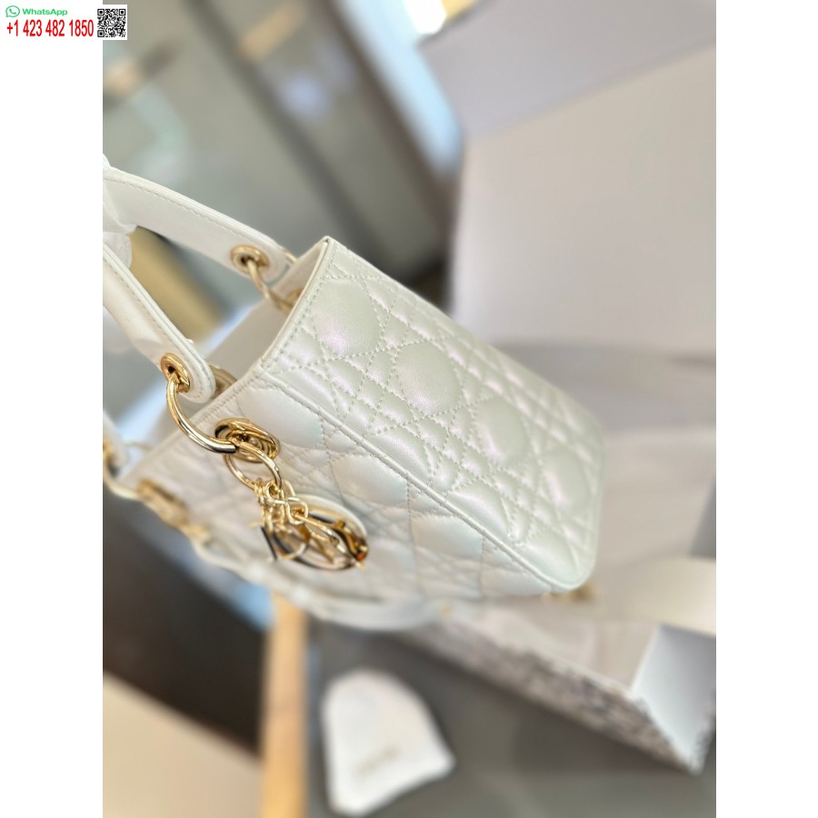 Nauja Atvykusi Dior Princesė Anna Krepšys Balta Rankinė