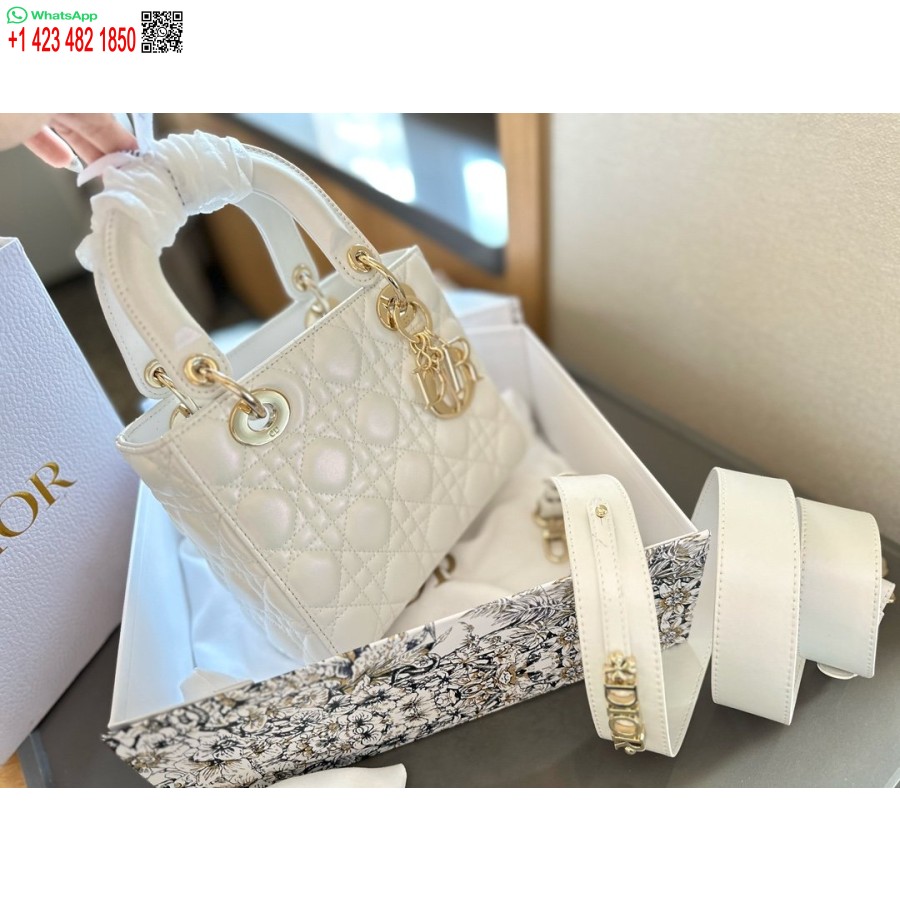 Nauja Atvykusi Dior Princesė Anna Krepšys Balta Rankinė
