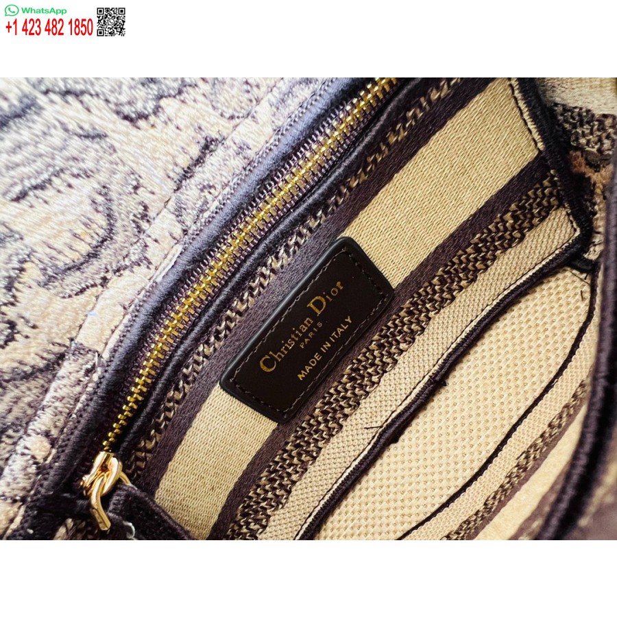 Borsa Tote Dior Princess Anna 2024, Borsa Con Ricamo Cervo Leopardato