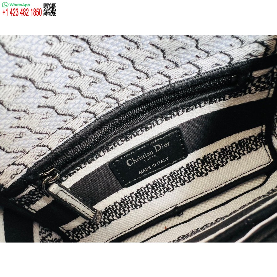2024 ディオール プリンセス アンナ トートバッグ ブラック ホワイト 鹿刺繍 ハンドバッグ