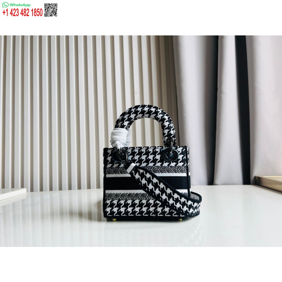 2024 ディオール プリンセス アンナ トートバッグ ブラック ホワイト 鹿刺繍 ハンドバッグ
