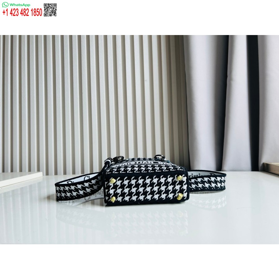 2024 ディオール プリンセス アンナ トートバッグ ブラック ホワイト 鹿刺繍 ハンドバッグ