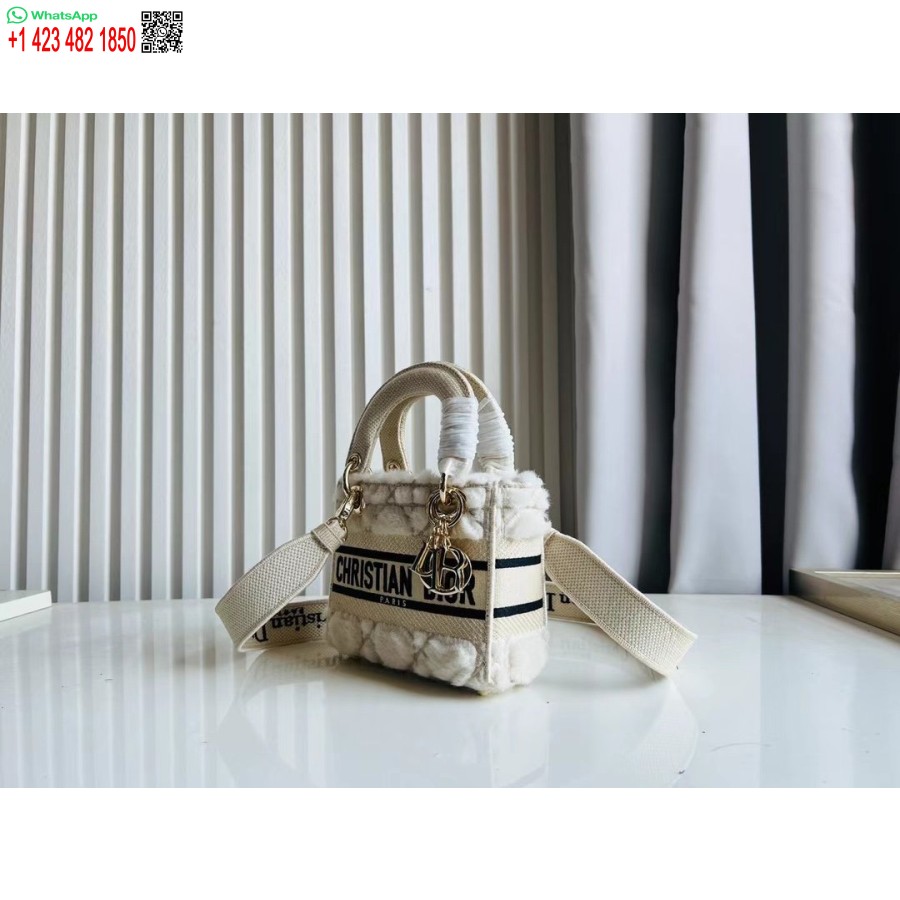 2024 Dior Princess Anna Torba Typu Tote Bag Biała Torebka Z Haftem Jelenia
