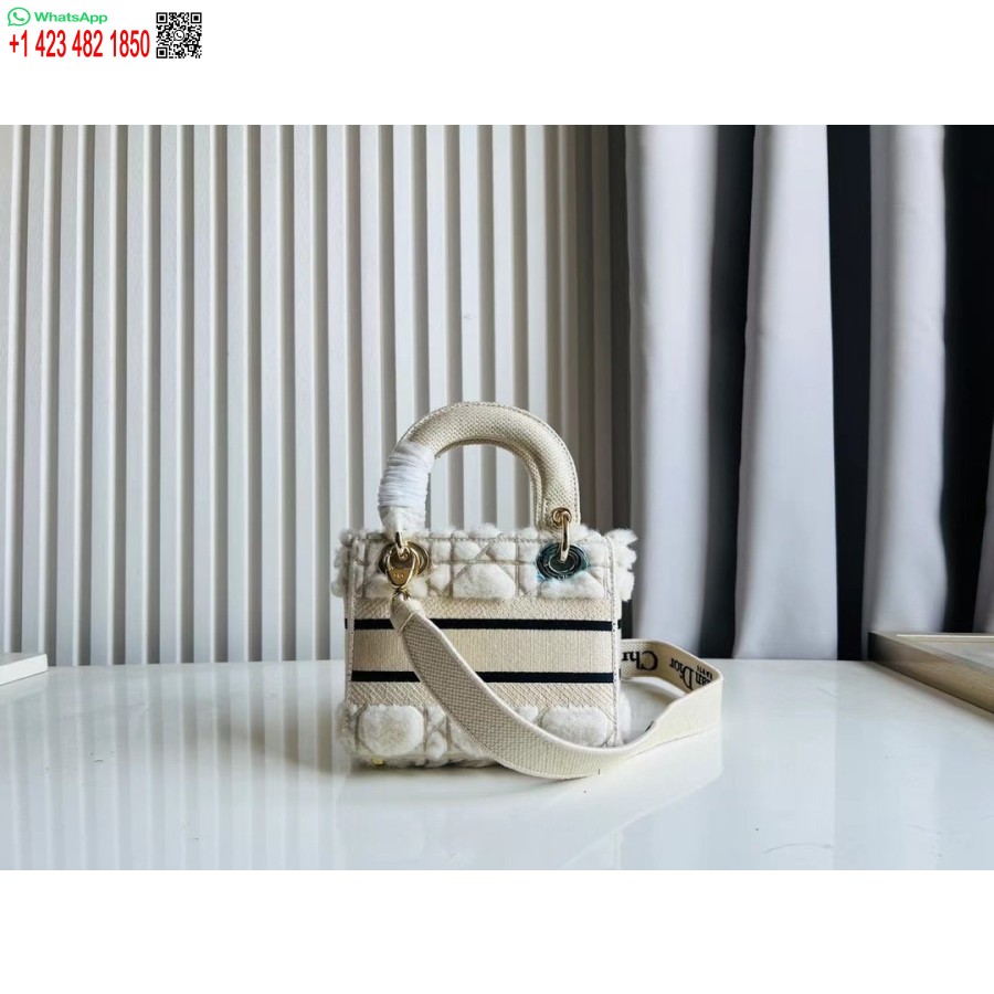 2024 Dior Princess Anna Torba Typu Tote Bag Biała Torebka Z Haftem Jelenia