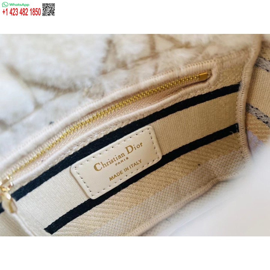 2024 Dior Princess Anna Torba Typu Tote Bag Biała Torebka Z Haftem Jelenia