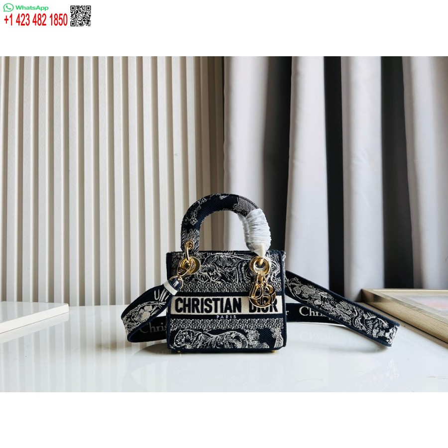 2024 Sac Cabas Dior Princesse Anna Broderie De Cerf Multicolore Noir