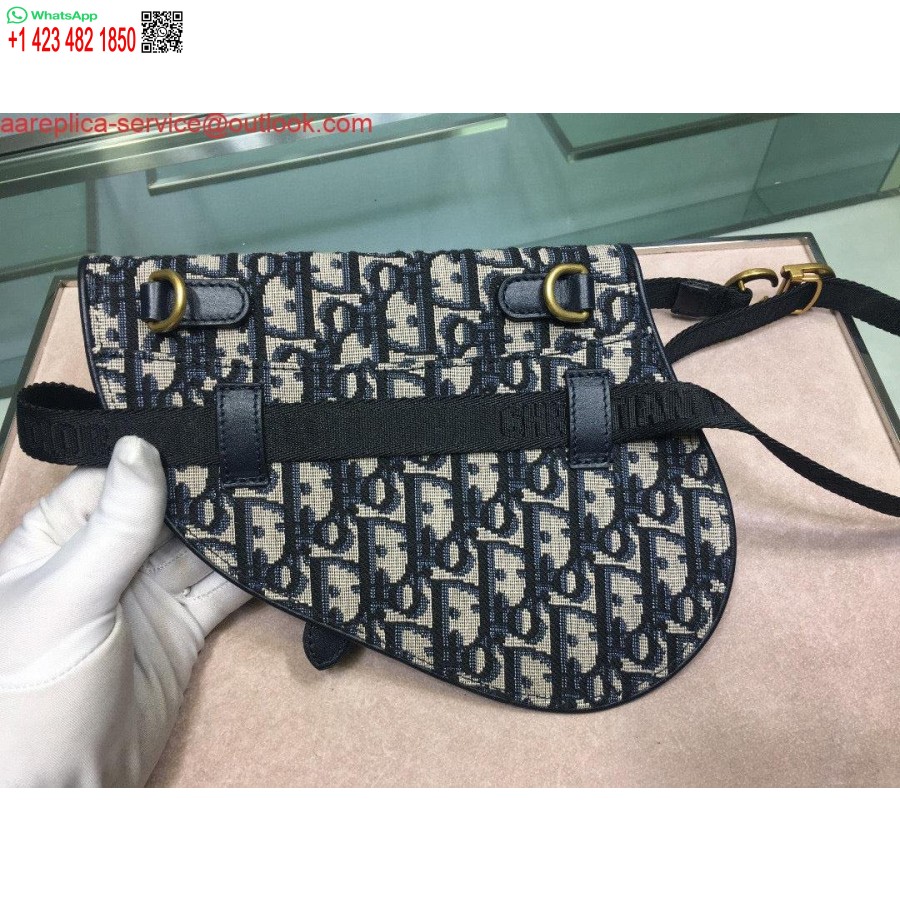 Replica Dior Satulavyölaukku S5632 Sininen Dior Vino Jacquard