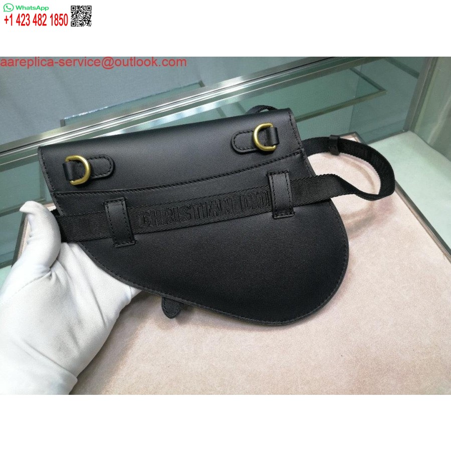 Replica Dior Satulavyölaukku S5632 Musta Vuohen Nahka