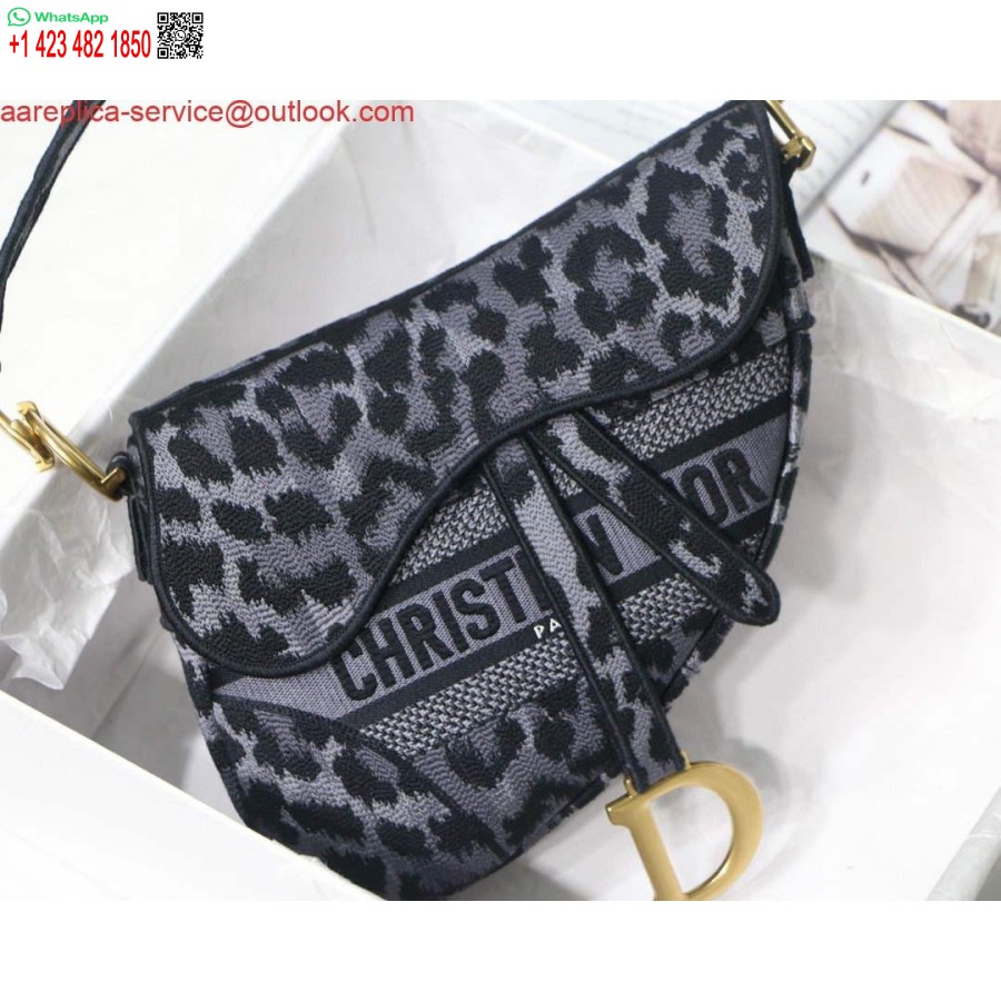 Replica Dior Satulalaukku M0446 Harmaa Mizza-kirjonta