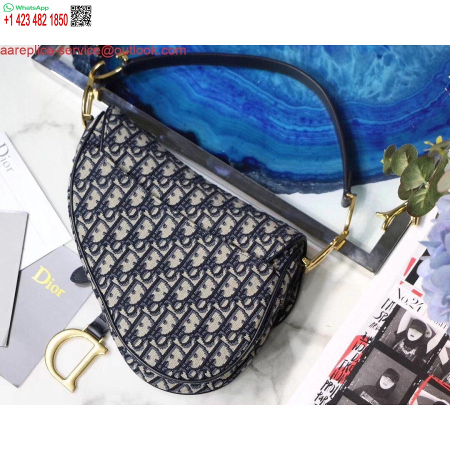 ماکت کیسه زین دیور M0446 ژاکارد مورب آبی دیور