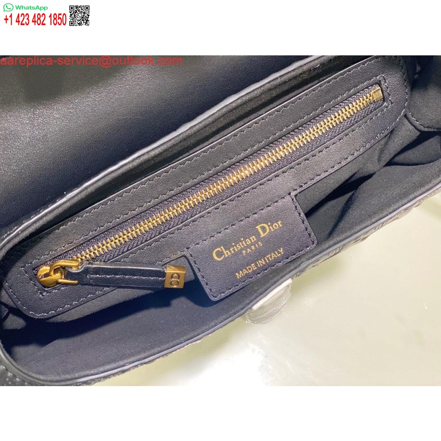 レプリカ ディオール サドル バッグ M0446 ブラック オブリーク パンチング エンボス カーフスキン