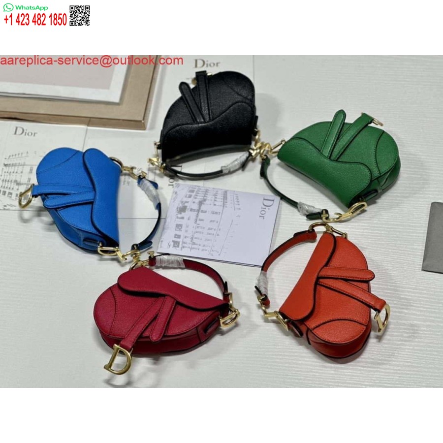 Replica Dior S5685 Mikrosatulalaukku, Jossa Hihna Tulipunaisen Vihreää Vuohennahkaa