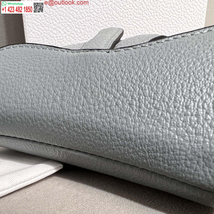 کیسه زین ماکت دیور S5685 با بند پوست بزی خاکستری مایل به قرمز