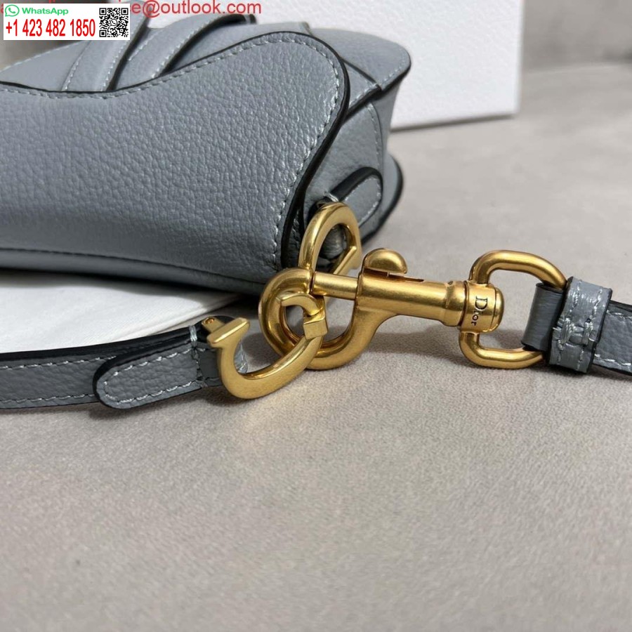 کیسه زین ماکت دیور S5685 با بند پوست بزی خاکستری مایل به قرمز