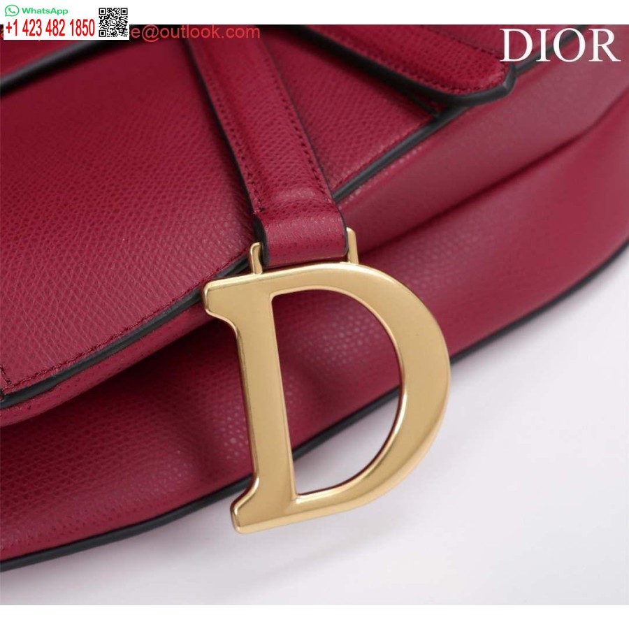 کیسه زین ماکت دیور M0455 با پوست گوساله دانه قرمز شراب بند