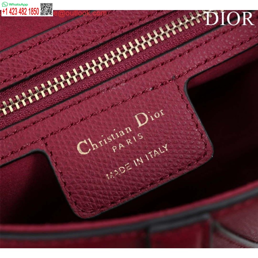 کیسه زین ماکت دیور M0455 با پوست گوساله دانه قرمز شراب بند