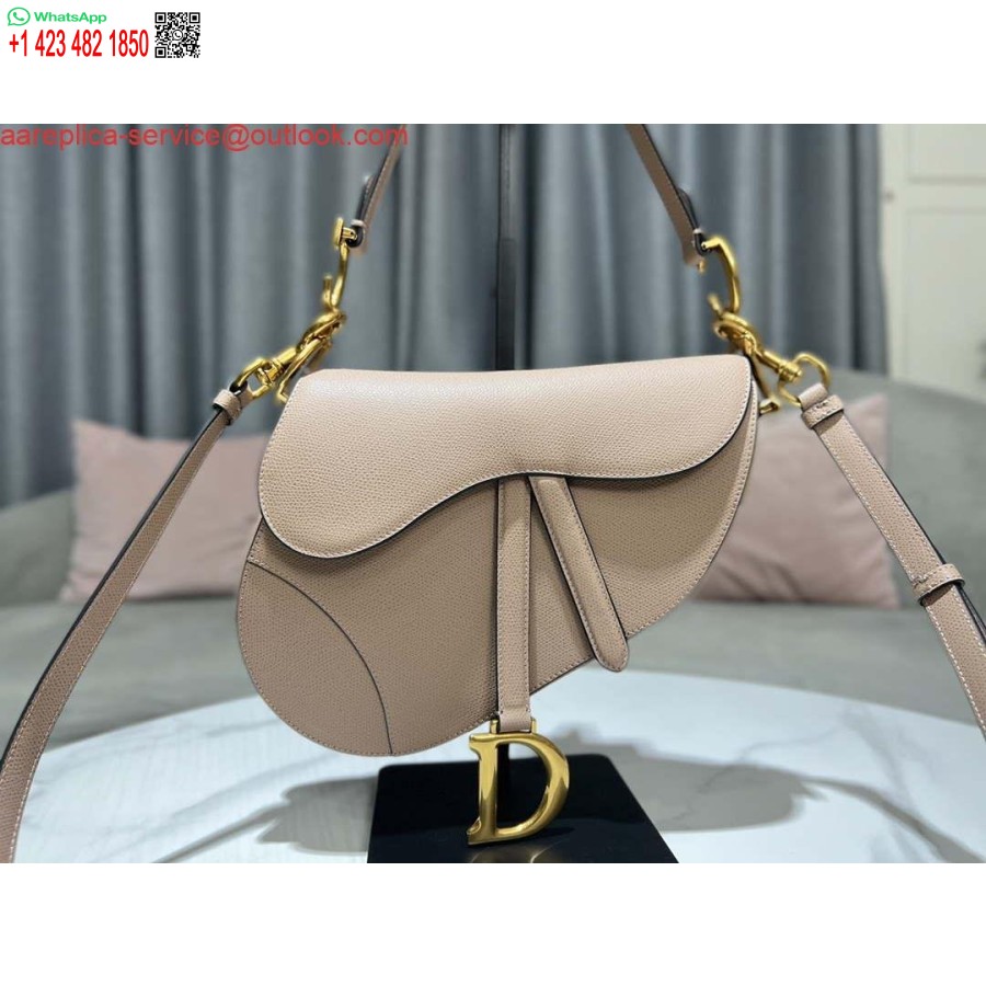 Replica Dior M0455 Satulalaukku Hihnalla Nude-rakeista Vasikannahkaa