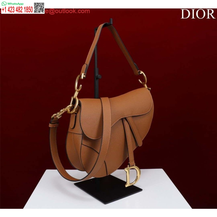 Replica Dior M0455 Satulalaukku, Jossa Hihna Ruskeajyväistä Vasikannahkaa