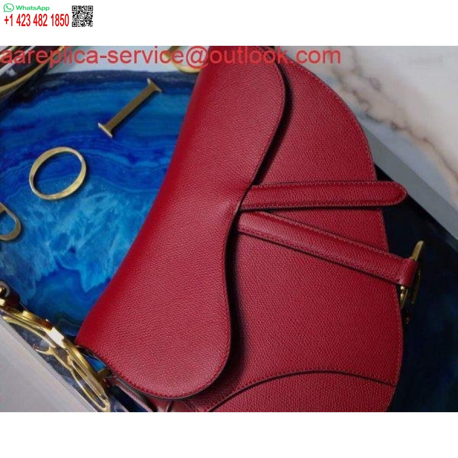 ماکت دیور M0446 کیسه زین دیور M0447 پوست گوساله دانه قرمز